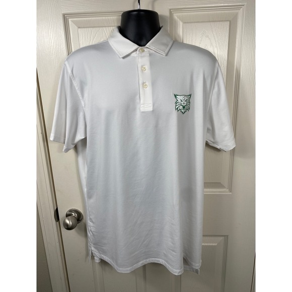 Draddy Other - Draddy Sport Polo Shirt Athletic Golf Performance Logo USA Made White L